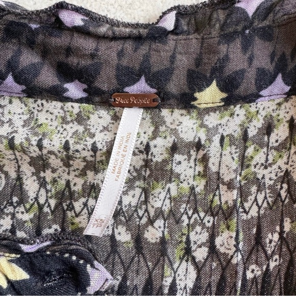 Free People Floral Print Tiered Maxi Dress Size S - Picture 7 of 12